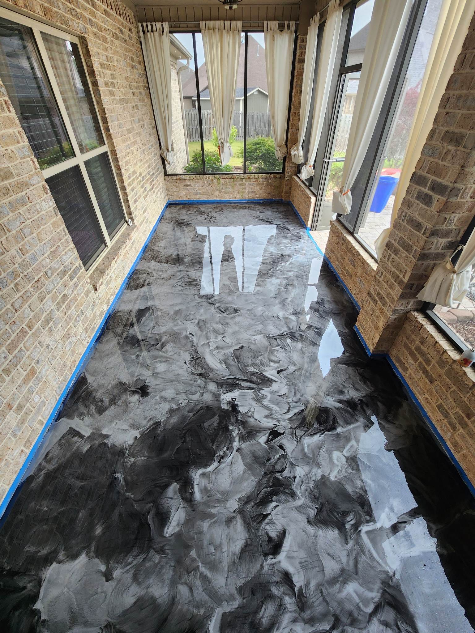 Metalic Epoxy Flooring in Thousand Oaks project 1